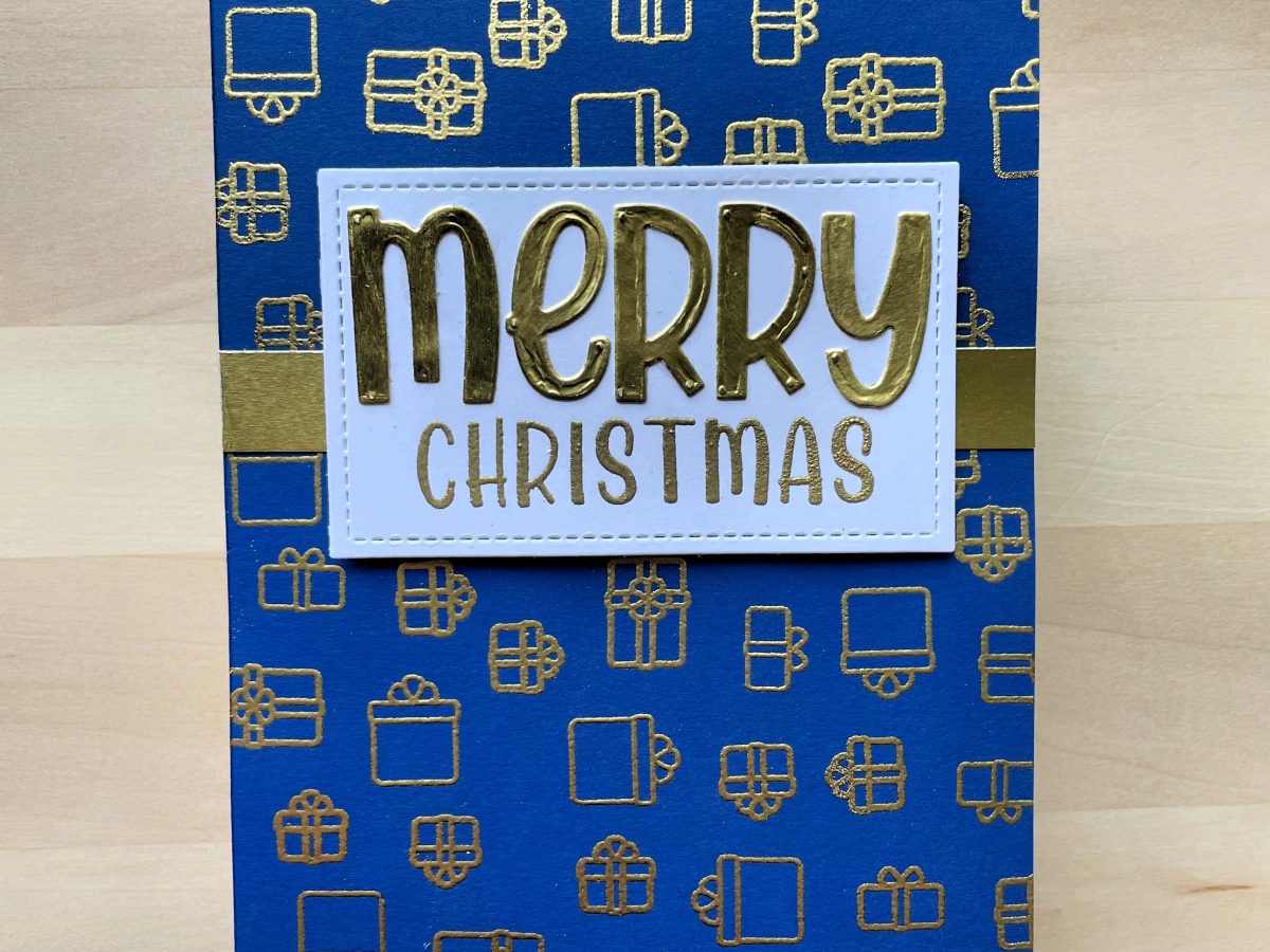 Heat Embossing Christmas Card